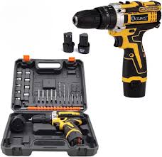 Cordless Rechargeable Drill Machine – 36-Piece Tool Kit