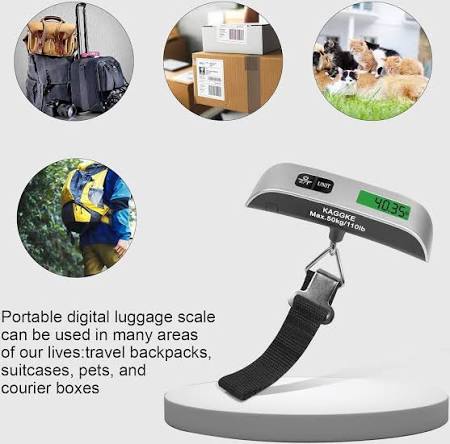 Electronic Digital Luggage Scale – 50kg Portable Travel Scale