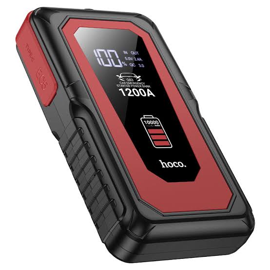 Hoco Car Starter Power Bank (QS3) – 10,000mAh