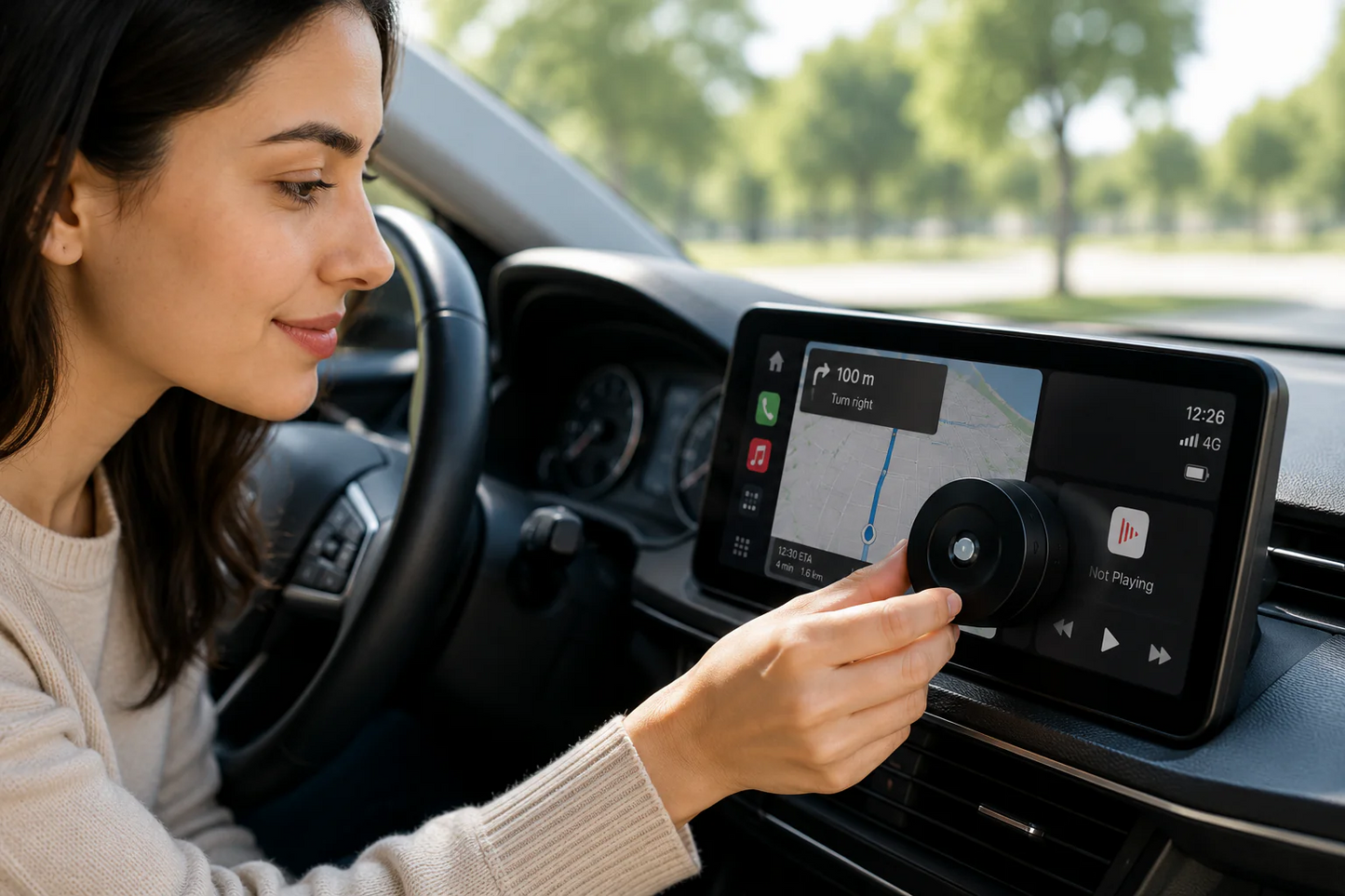 Magnetic Vacuum Suction Mobile Phone Holder