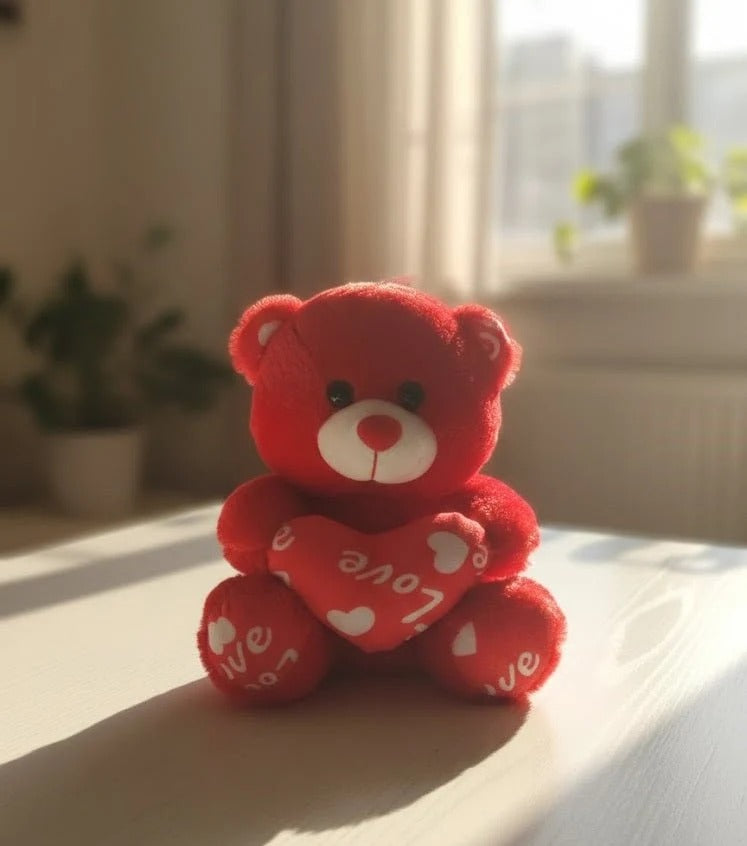 ❤️ Red Love Teddy Bear Plush Toy | Cute Heart Pillow Gift for Every Special Moment