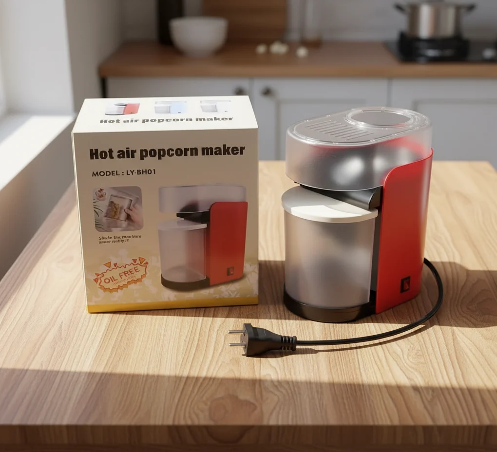 🍿 Hot Air Popcorn Maker | Oil-Free Healthy Popcorn Machine