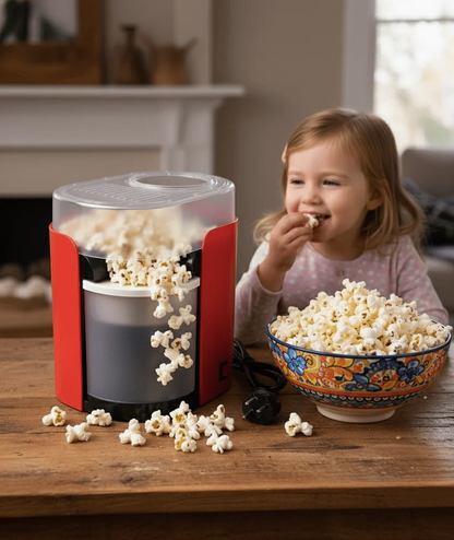 🍿 Hot Air Popcorn Maker | Oil-Free Healthy Popcorn Machine