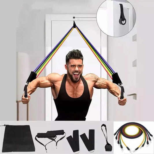 Bodybuilding Resistance Bands Set | Full Body Workout Kit for Home Fitness