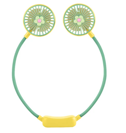 Portable Neck USB Fan - Hands-Free Rechargeable Personal Cooling Fan
