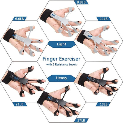 💪 Metal-Hook Grip Strength Trainer | Adjustable Hand & Finger Exerciser