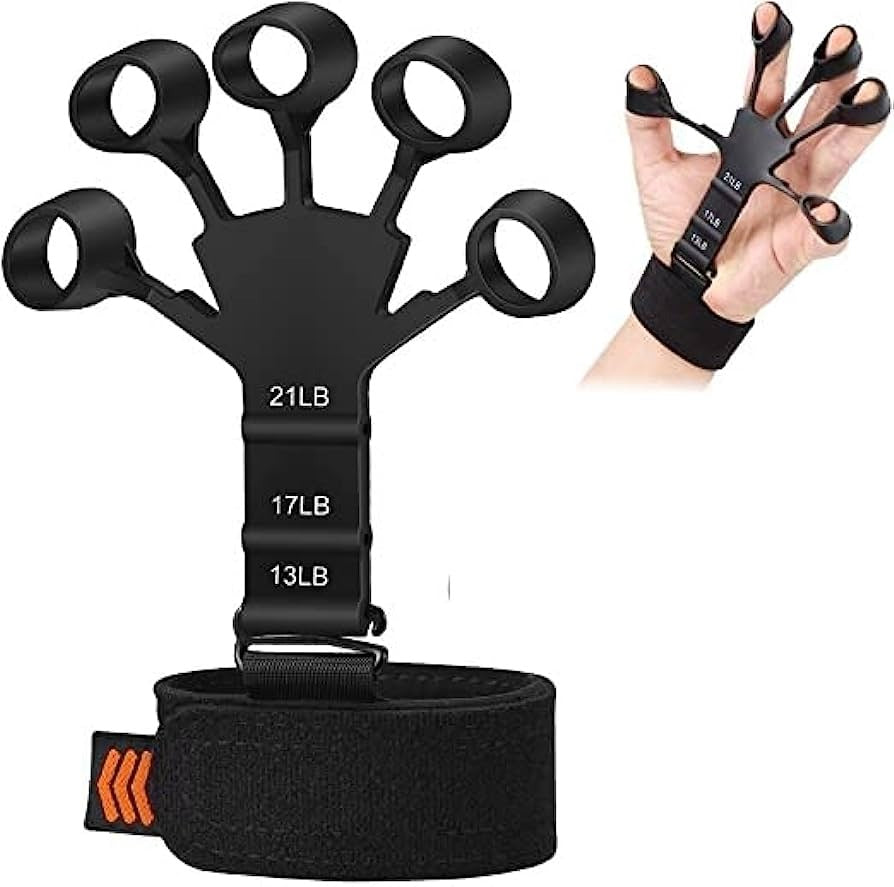 💪 Metal-Hook Grip Strength Trainer | Adjustable Hand & Finger Exerciser
