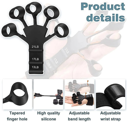 💪 Metal-Hook Grip Strength Trainer | Adjustable Hand & Finger Exerciser