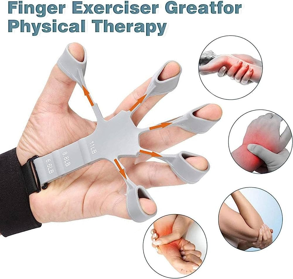 💪 Metal-Hook Grip Strength Trainer | Adjustable Hand & Finger Exerciser